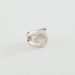 Bague Large CURVE - Argenté