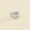 Bague Large TRIJONC - Argenté -Bagues Magasin 02220352 050 52 01