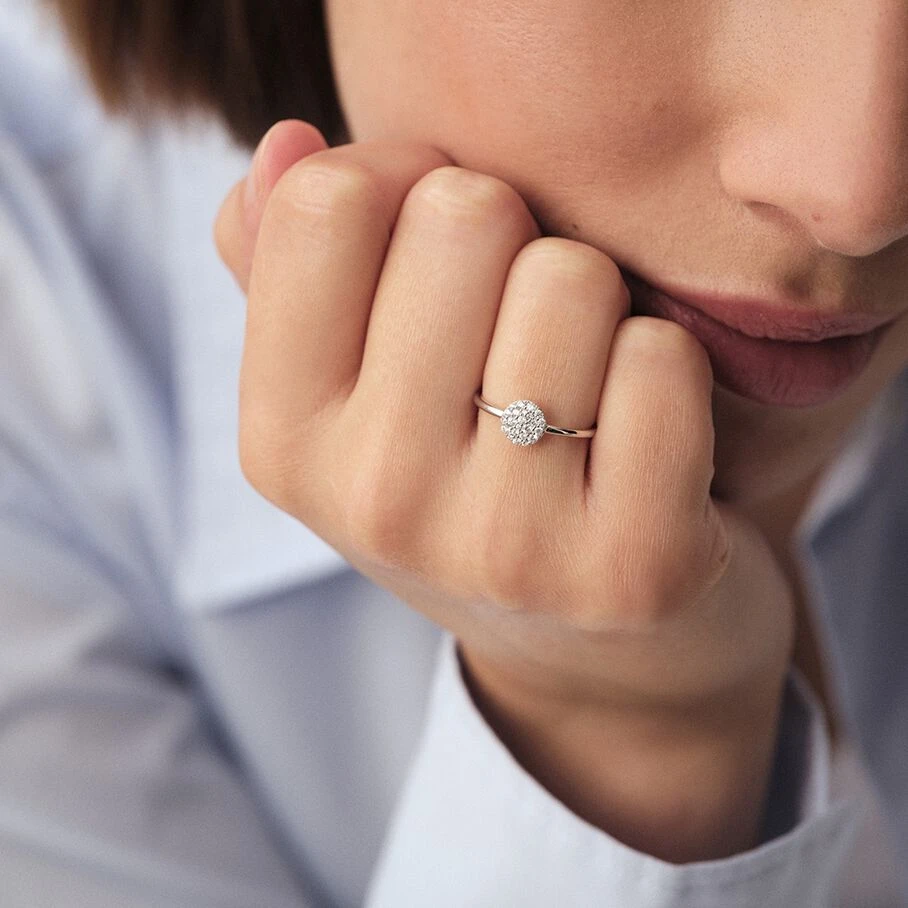 Bague Fine CRISTAL - Cristal / Argenté 4 Bague Fine CRISTAL - Cristal / Argenté – Image 2