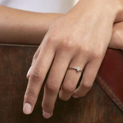 Bague Fine BELOVED - Cristal / Argenté -Bagues Magasin 02220491 136 52 M1