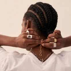 Bague Large SOUL - Argenté -Bagues Magasin 02220500 050 52 M2