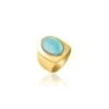 Bague Large ALOHA - Amazonite -Bagues Magasin 02240460 148 52 01