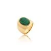 Bague Large ALOHA - Malachite -Bagues Magasin 02240460 297 52 01