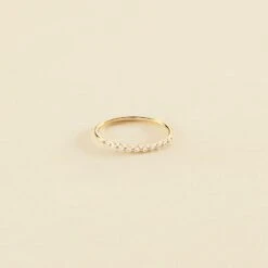 Bague Fine BELOVED - Cristal / Doré