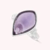 Bague Fine MOON - Amethyste / Argenté -Bagues Magasin 02250133 778 51 01
