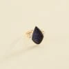 Bague Fine CREPUSCULE - Bleu / Doré -Bagues Magasin 02280241 109 52 01