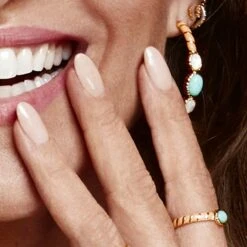 Bague Fine ARLEQUIN - Orange / Doré -Bagues Magasin 02280245 279 MM M2