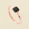 Bague Fine GLORIA - Noir / Rose -Bagues Magasin 02290020 970 52 01