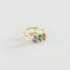 Bague Large ASTRE - Multicolore / Doré -Bagues Magasin 02290026 256 52 01