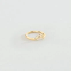 Bague Fine LUCKY EYE - Cristal / Doré