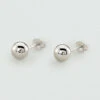 Boucles D'oreilles Puces BOULE - Argenté -Bagues Magasin 02320045 050 TU 01