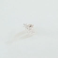 Piercing Puce SHINE - Cristal / Argenté