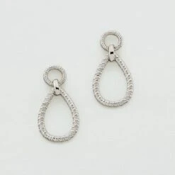 Boucles D'oreilles Pendantes HARMONIE - Argenté