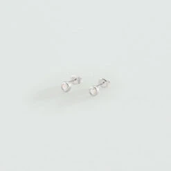 Boucles D'oreilles Puces BRILLANT - Cristal / Argenté