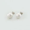 Boucles D'oreilles Puces PERL - Perle / Argenté -Bagues Magasin 02320497 293 TU 01