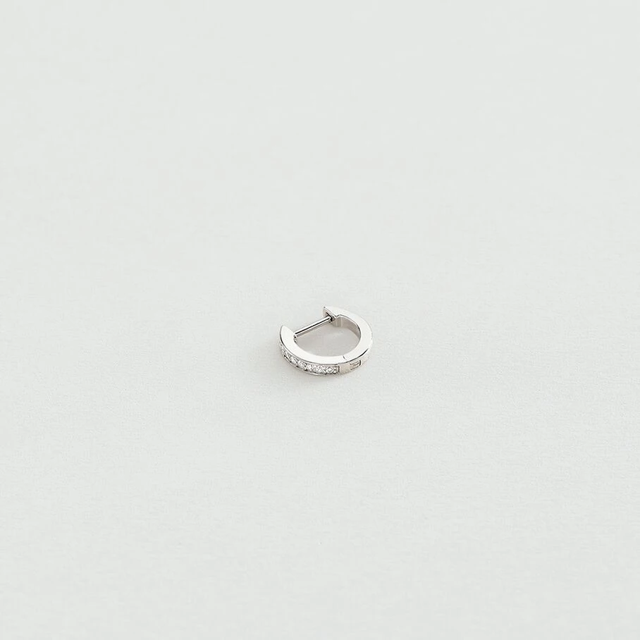 Piercing Créole CRIODIAM - Cristal / Argenté 3 Piercing Créole CRIODIAM - Cristal / Argenté