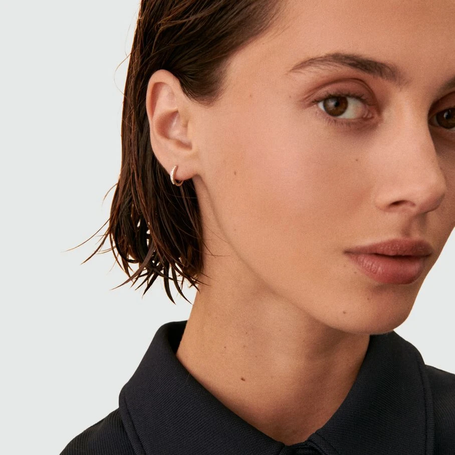 Piercing Créole CRIODIAM - Cristal / Argenté 4 Piercing Créole CRIODIAM - Cristal / Argenté – Image 2