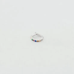 Piercing Créole COLORFUL - Multicolore / Argenté