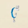 Piercing Créole JUNGLY - Bleu / Argenté