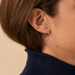 Créoles SISSI - Cristal / Argenté -Bagues Magasin 02321002 136 TU M1