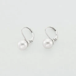 Boucles D'oreilles Pendantes PEARLY - Perle / Argenté