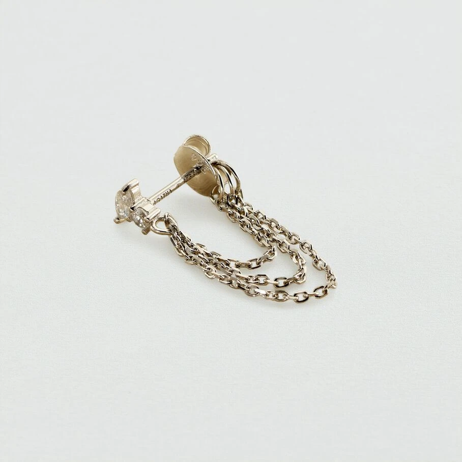 Piercing Créole AMAS - Cristal / Argenté 3 Piercing Créole AMAS - Cristal / Argenté