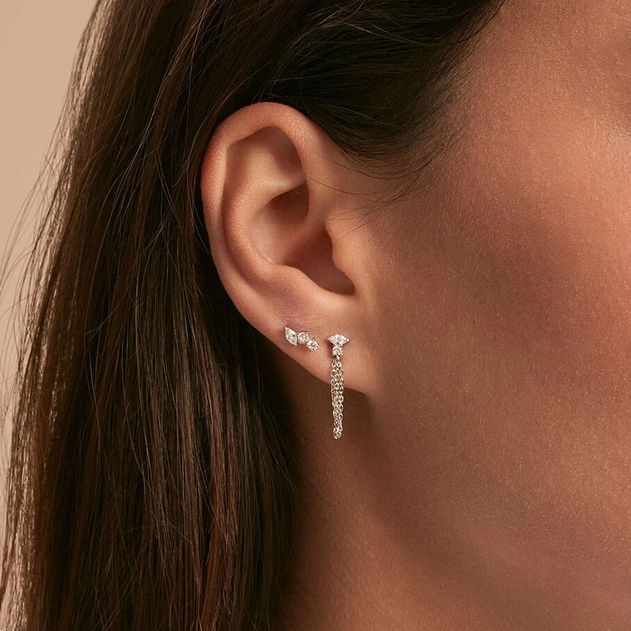 Piercing Créole AMAS - Cristal / Argenté 4 Piercing Créole AMAS - Cristal / Argenté – Image 2