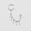 Piercing Ear Cuff MIX & MATCH - Cristal / Argenté -Bagues Magasin 02321256 136 TU 01
