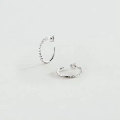 Créoles BELOVED - Cristal / Argenté