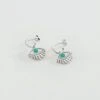 Créoles LUCKY EYE - Turquoise / Argenté -Bagues Magasin 02321271 650 TU 01