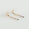 Boucles D'oreilles Pendantes CASCADA - Multicolore / Doré -Bagues Magasin 02380150 256 TU 01