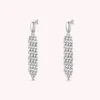 Boucles D'oreilles Pendantes MINUIT - Argenté -Bagues Magasin 02380417 064 TU 01
