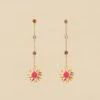 Boucles D'oreilles Pendantes RODEO - Multicolore / Doré -Bagues Magasin 02380431 256 TU 01