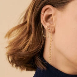 Piercing Puce TWISTED - Doré -Bagues Magasin 02390011 157 TU M1