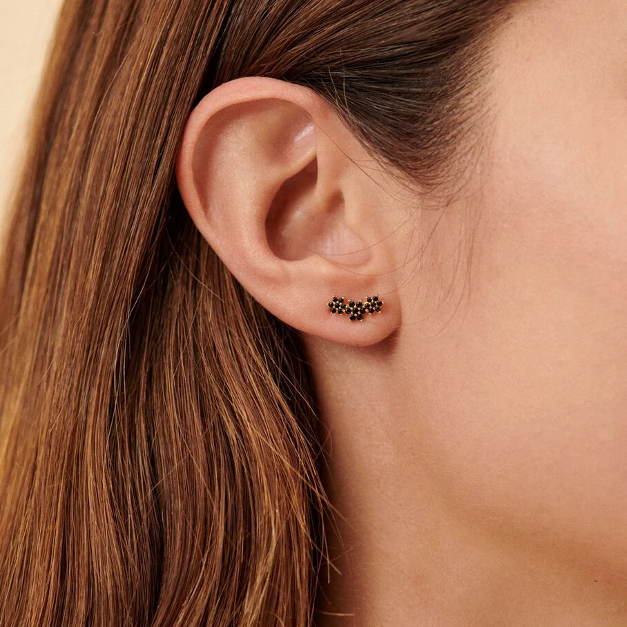 Piercing Puce TRIOFLOR - Noir / Doré 4 Piercing Puce TRIOFLOR - Noir / Doré – Image 2