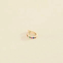 Piercing Créole COLORFUL - Multicolore / Doré