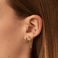 Piercing Puce ASTRA - Violet / Doré 5 Piercing Puce ASTRA - Violet / Doré -Bagues Magasin 02390094 955 TU M1