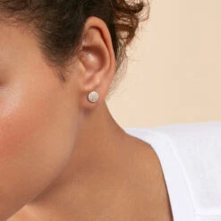 Boucles D'oreilles Puces CRISTAL - Cristal / Doré -Bagues Magasin 02390110 137 TU M1