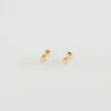Boucles D'oreilles Puces BRILLANT - Cristal / Doré -Bagues Magasin 02390113 137 TU 01