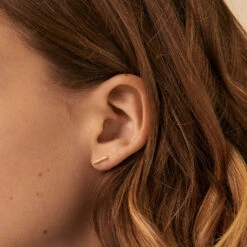 Boucles D'oreilles Puces BARSHINE - Cristal / Doré -Bagues Magasin 02390117 137 TU M1