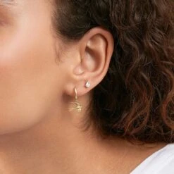 Piercing Puce EMERALD - Cristal / Doré -Bagues Magasin 02390150 137 TU M1