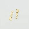 Boucles D'oreilles Pendantes LUNAISON - Doré -Bagues Magasin 02390265 157 TU 01