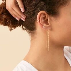 Piercing Puce FILANTE - Cristal / Doré -Bagues Magasin 02390284 137 TU M1