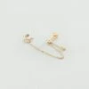 Piercing Ear Cuff AMAS - Cristal / Doré -Bagues Magasin 02390397 137 TU 01