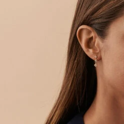 Boucles D'oreilles Pendantes BELOVED - Cristal / Doré -Bagues Magasin 02390404 137 TU M1