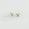 Boucles D'oreilles Puces ASTRE - Vert / Doré -Bagues Magasin 02390785 658 TU 01