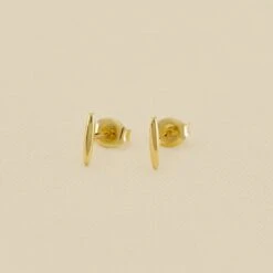 Boucles D'oreilles Puces RADIEUX - Doré