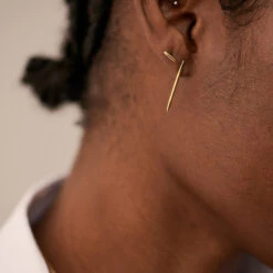 Boucles D'oreilles Puces RADIEUX - Doré -Bagues Magasin 02390814 157 TU M2