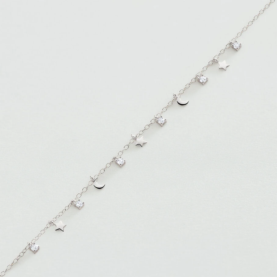 Bracelet Souple LUNITAS - Cristal / Argenté 3 Bracelet Souple LUNITAS - Cristal / Argenté