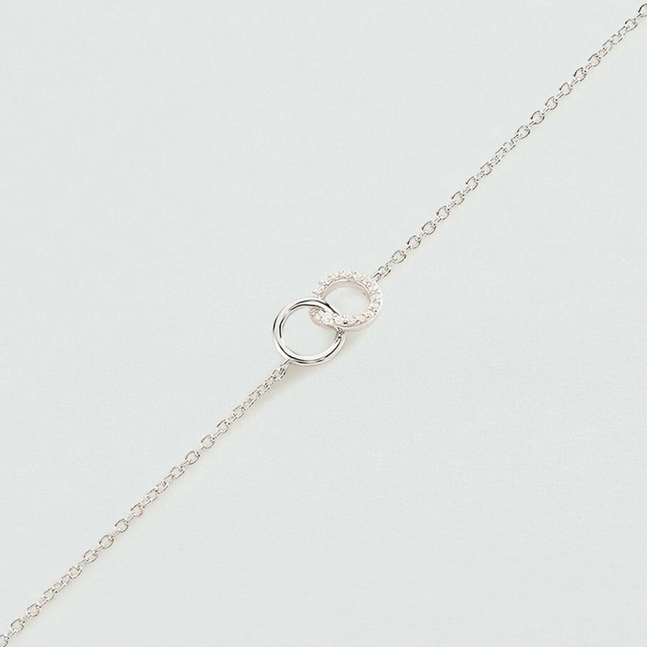 Bracelet Souple RONDOU - Cristal / Argenté 3 Bracelet Souple RONDOU - Cristal / Argenté